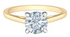 Yellow Gold Lab-Grown Diamond Solitaire Engagement Ring.