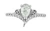 White Gold Canadian Diamond Engagement Ring.