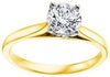 Yellow Gold Canadian Diamond Solitaire Engagement Ring.