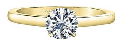 Yellow Gold Canadian Diamond Engagement Ring.