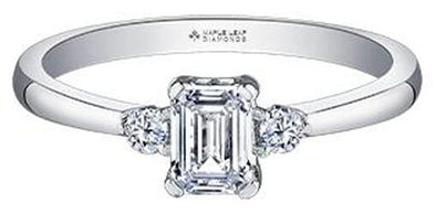 White Gold Canadian Diamond Engagement Ring.