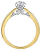 Yellow Gold Canadian Diamond Engagement Ring.