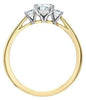 Yellow Gold Lab-Grown Diamond Engagement Ring.