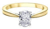 Yellow Gold Canadian Diamond Engagement Ring.