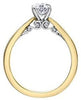 Yellow Gold Canadian Diamond Engagement Ring.