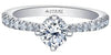 White Gold Canadian Diamond Engagement Ring.