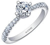 White Gold Canadian Diamond Engagement Ring.