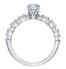 White Gold Canadian Diamond Engagement Ring.