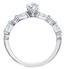 White Gold Canadian Diamond Engagement Ring.