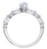 White Gold Canadian Diamond Engagement Ring.