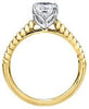 Yellow Gold Canadian Diamond Engagement Ring.