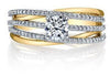 Yellow Gold Canadian Diamond Engagement Ring.