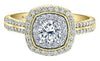 Yellow Gold Canadian Diamond Engagement Ring.