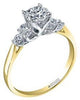 Yellow Gold Canadian Diamond Engagement Ring.