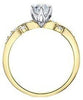 Yellow Gold Canadian Diamond Engagement Ring.