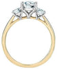 Yellow Gold Lab-Grown Diamond Engagement Ring.