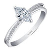 White Gold Canadian Diamond Engagement Ring.