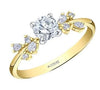 Yellow Gold Canadian Diamond Engagement Ring.