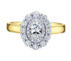 Yellow Gold Canadian Diamond Engagement Ring.