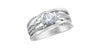 White Gold Canadian Diamond Engagement Ring.