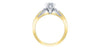 Yellow Gold Canadian Diamond Engagement Ring.