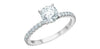 White Gold Lab-Grown Diamond Engagement Ring.