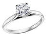 White Gold Canadian Diamond Solitaire Engagement Ring.