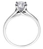 White Gold Canadian Diamond Solitaire Engagement Ring.