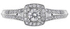 White Gold Canadian Diamond Engagement Ring.