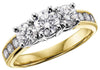 Yellow Gold Diamond Engagement Ring.