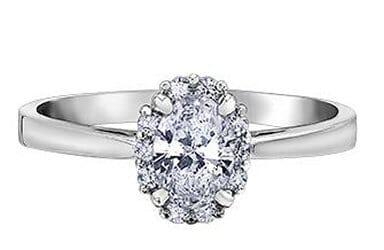 White Gold Diamond Engagement Ring.