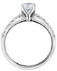 White Gold Canadian Diamond Engagement Ring.