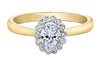 Yellow Gold Canadian Diamond Engagement Ring.