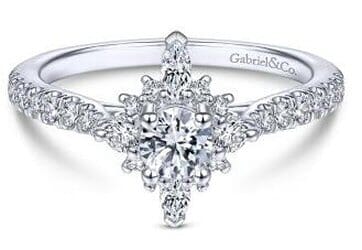 White Gold Diamond Engagement Ring.