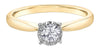 Yellow Gold Diamond Solitaire Engagement Ring.