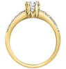 Yellow Gold Canadian Diamond Engagement Ring.