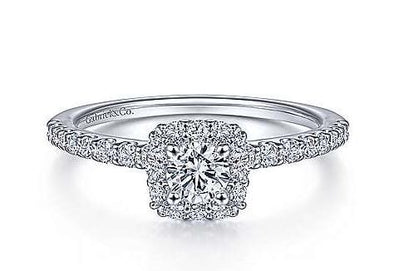 White Gold Diamond Engagement Ring.