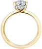 Yellow Gold Canadian Diamond Engagement Ring.