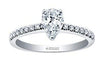 White Gold Canadian Diamond Engagement Ring.