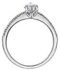 White Gold Canadian Diamond Engagement Ring.