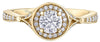 Yellow Gold Canadian Diamond Engagement Ring.