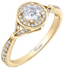 Yellow Gold Canadian Diamond Engagement Ring.