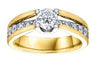 Yellow Gold Canadian Diamond Engagement Ring.