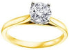 Yellow Gold Canadian Diamond Solitaire Engagement Ring.