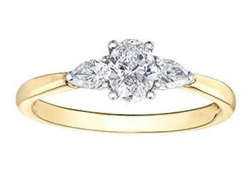 Yellow Gold Diamond Engagement Ring.