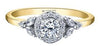 Yellow Gold Canadian Diamond Engagement Ring.