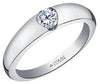 White Gold Canadian Diamond Solitaire Engagement Ring.