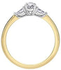 Yellow Gold Diamond Engagement Ring.