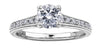 White Gold Canadian Diamond Engagement Ring.