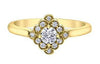 Yellow Gold Canadian Diamond Engagement Ring.